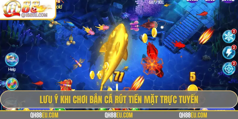Game Bắn Cá Rút Tiền Mặt: Giải Trí Kết Hợp Phần Thưởng Thực Tế Tại QH88 4 Lưu ý khi chơi bắn cá rút tiền mặt trực tuyến